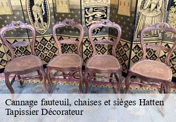 Cannage fauteuil, chaises et sièges  hatten-67690 Tapissier Décorateur